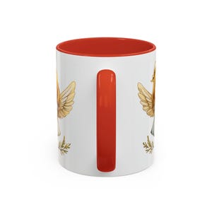 Taza de café con alas de ángel. Diseño de ángel caprichoso. Ideal para el hogar, regalos, coleccionables, festividades y momentos espirituales. imagen 5