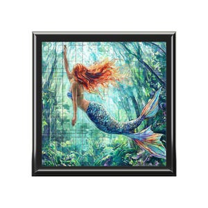Enchanting Mermaid Jewelry Box, Fantasy Decor, Gift for Her, Ocean Lover, Keepsake Storage, Unique Home Decor