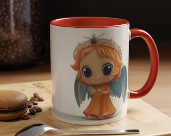 Taza de café con forma de ángel, regalo perfecto para soñadores, bonita decoración de cocina, taza única con forma de ángel, regalo para amantes del café, niños y adultos.