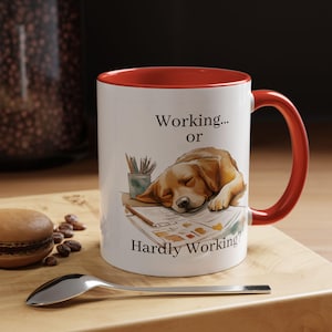 Tazza da caffè con simpatico cane, divertente tazza da caffè con animali, regalo per ufficio, regalo per amanti dei cani, tazza da caffè unica, regalo per ufficio.
