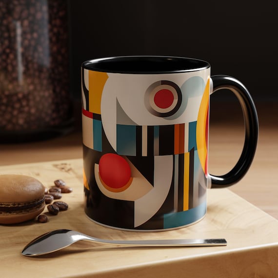 Abstract Geometric Art Accent Coffee Mug Artistic Gift for Modern Art  Lovers Coffee Lovers Modern Home Decor Birthday Gift for Her for Him - Etsy