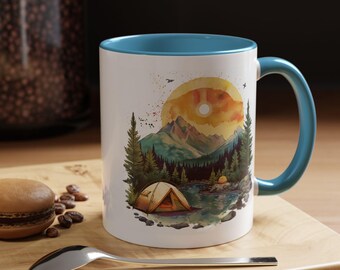 NatureInspired Coffee Mug  Perfect for Campers and Outdoor Lovers Camping Gift Adventure Mug EcoFriendly