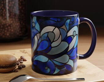 Artistic Stained Glass Style Mug  Perfect Gift for Coffee Lovers Tea Enthusiasts Home Decor Birthday Housewarming Relaxation