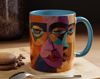 Colorful Abstract Art Coffee Mug Perfect for Coffee Lovers Gift for Art Enthusiasts Modern Home Decor Unique Birthday Gift Artistic