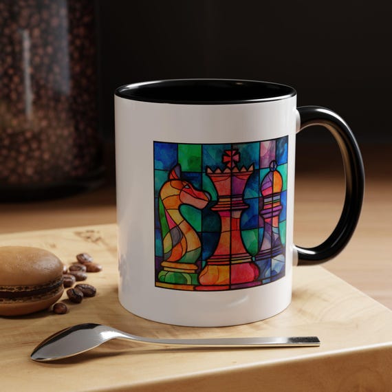 Chess Set Accent Coffee Mug Gift for Chess Lovers Gift for Chess Players  Gift for Home or Office Gift Chess Gamer Mug for Tournaments