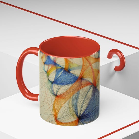 birch coffee cup 16oz Bright Orange Birch Mug  B. Cronk Ceramics