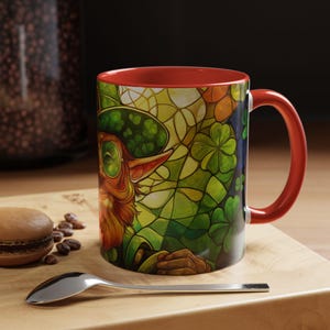 Leprechaun St. Patrick&#39;s Day Coffee Mug Celebrate Irish Culture Green Shamrock Gifts Fun Kitchen Mugs Unique Drinkware Ideas