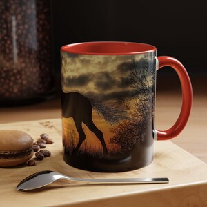 Majestic Horse Sunset Mug Perfect for Horse Lovers Gifts for Equestrians NatureInspired Coffee Cup Unique Home Decor