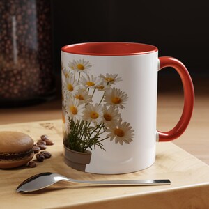 Daisy Garden Coffee Mug Floral Ceramic Mug Spring Gift Tea Lovers Present Home Decor Birthday Gift, Flower Lover&#39;s Mug