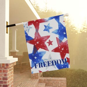 Patriotic Garden Banner  Freedom Decor Yard Flag Home & Garden Art 4th of July Memorial Day Decoration Outdoor Banner