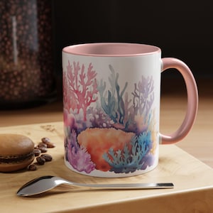 Vibrant Coral Reef Coffee Mug  Colorful Ocean Theme Beach Lover Gift Unique Drinkware Home Decor Perfect for Summer