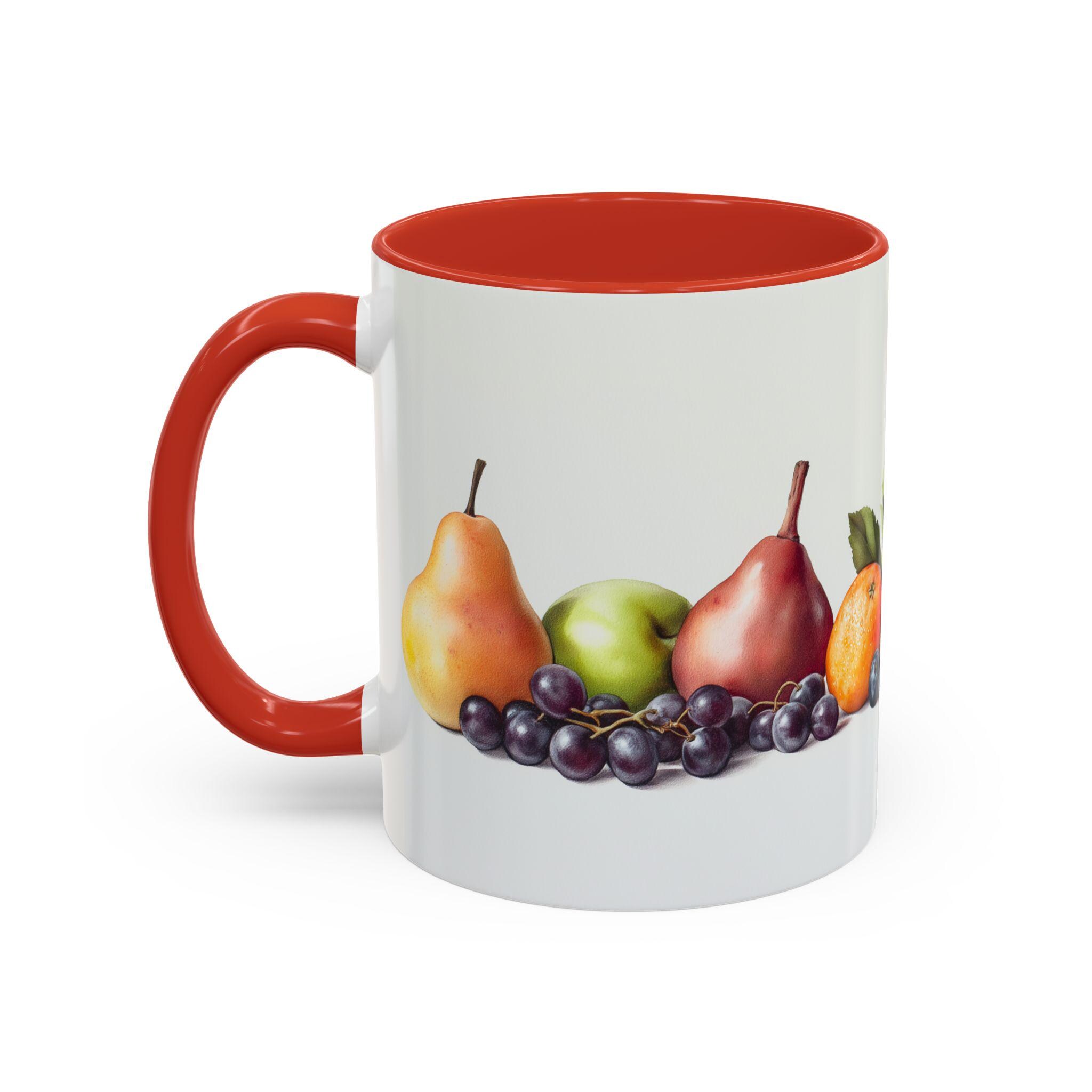 Fruitinspired Accent Coffee Mug Colorful Ceramic Mug for Fruit Lovers  Kitchen Decor Gift for Foodies Refreshing Beverage Holder - Etsy