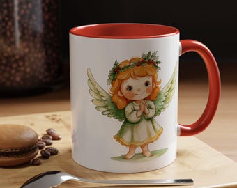 Taza de café con forma de ángel, un regalo ideal para los amantes del café, ideal para las fiestas, decoración del hogar, artículos para beber divertidos para los amantes de los ángeles, una taza encantadora.