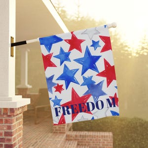 Patriotic Garden Flag Outdoor Decoration Americana Banner StarThemed Yard Decor Independence Day Ornament