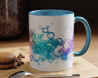 Ombre Bubble Coffee Mug Colorful Drinkware for Home Unique Gift for Coffee Lovers Artistic Kitchen Décor Vibrant Mug for Any Occasion