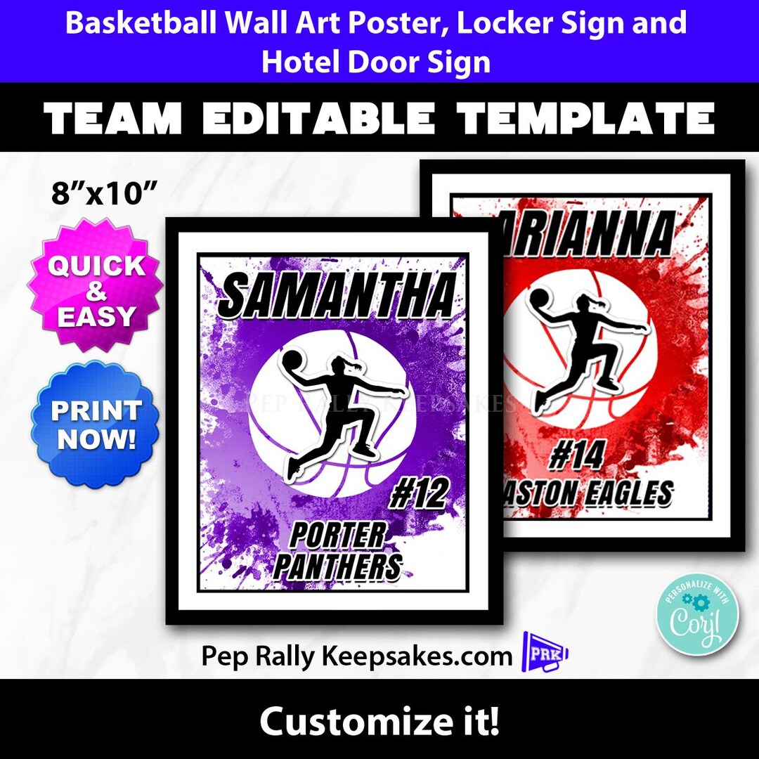 Basketball Locker Sign, Hotel Door Sign &amp; Wall Art Grunge Poster to ...