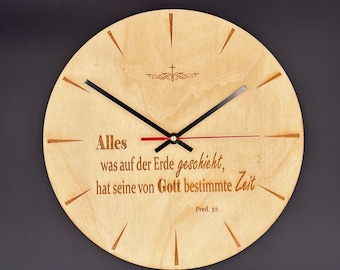 Wall clock, housewarming gifts, personalized gifts, personalized gift, your desired text possible!