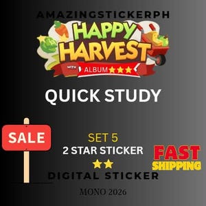 Quick study 2 star sticker