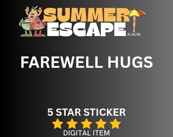 Farewell hugs 5 star sticker