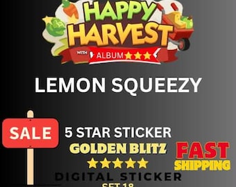 Lemon squeezy 5 star sticker golden blitz
