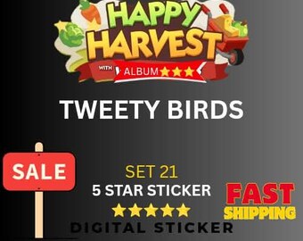 Tweety birds 5 star sticker