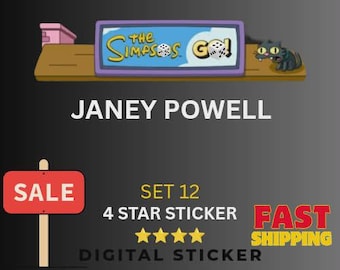 Adesivo a 4 stelle di Janey Powell