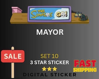 Mayor 3 star sticker