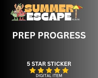 Prep process 5 star sticker