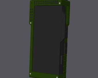Lebensgroßes Alien Rouge Incursion Datenpad 3D Modell - Instant Download - Bereit zum Drucken 3mfs