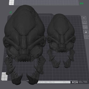 3d Printed Halo Elite Skull Medium Size For Cosplay or Display- Sangheili - Elite