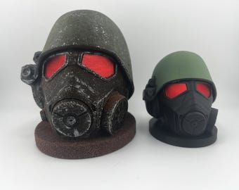 Fallout New Vegas NCR Ranger Helmet Miniature Medium Size – 3D Printed Hand Painted Display