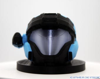 Halo Kat Air Assault Helmet Miniature – 3D Printed Display