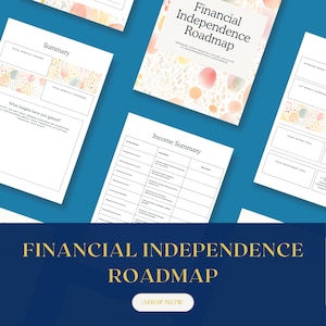Road Map für finanzielle Unabhängigkeit, leicht zu befolgende digitale Road Map für finanzielle Freiheit, ideales Geschenk für zukünftige Planer, digitale Downloads