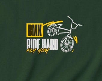 Kids BMX Cycling T-Shirt: Ride Hard, Fly High