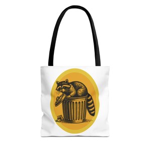 Bolsa de basura con forma de mapache, divertida bolsa con forma de animal, ecológica, regalo para amantes de la naturaleza, bonita bolsa para amantes de los animales, espaciosa y divertida