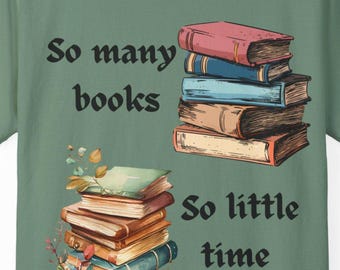 Book Lover T-Shirt, Literary Humor, Garment-Dyed Cotton Tee