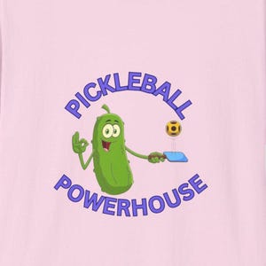 Pickleball Powerhouse Unisex Softstyle T-Shirt, Amusing phrase Tee
