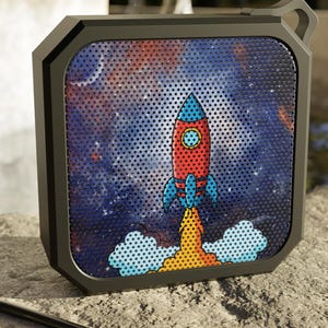 Rocket Design Outdoor Bluetooth Speaker  - Portable Speaker, Travel Speaker, Camping Speaker, Waterproof Bluetooth, Gift for Music Lovers