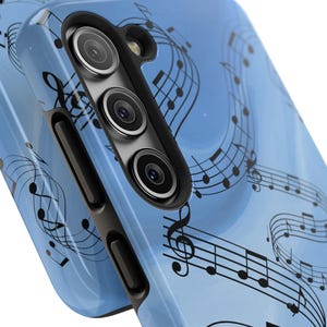 Musical Notes Samsung Case: Tough, Glossy Music Lover Protection
