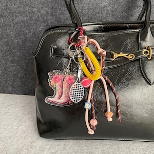 Ciondoli per borse in corda, accessori per portachiavi per borse, regalo per lei