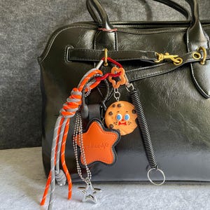 Gingerbread Rope Bag Charms,Purse Bag Keychain Accessories,Gift for her