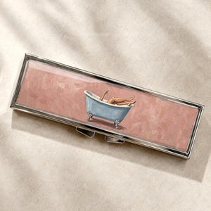 Badkarscocktail Lady Pillerask - Medicinbehållare, Veckovis 7-dagarsorganisatör, Vitaminhållare, Prydnadsask