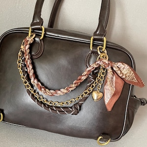 Paracord-kedja med halsduk | Multifunktionellt handtag till väska