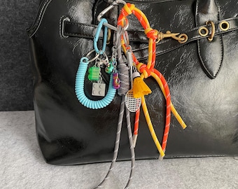 Sport Style Rope Bag Charms,Purse Bag Keychain Accessories,Gift for her
