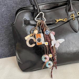 Letter Rope Bag Charms,Purse Bag Keychain Accessories,Gift for her