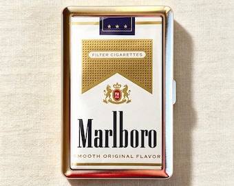 Vintage Fliter Cigarette Case-Zigarettenetui Wallet Metal Joint Holder