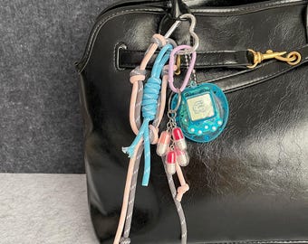 Mini Virtual Pets Rope Bag Charms,Purse Bag Keychain Accessories,Gift for her