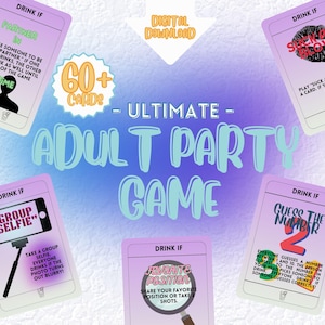 Gioco digitale per bere per adulti/Carte divertenti per feste/Attività per feste per adulti/Serata tra ragazze/Carte sfida per bere/Bevi se/Gioco di shot stampabile