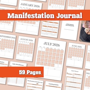 2026 Manifestation Journal | 369 Method Scripting Workbook for Law of Attraction Vision Board Dreams