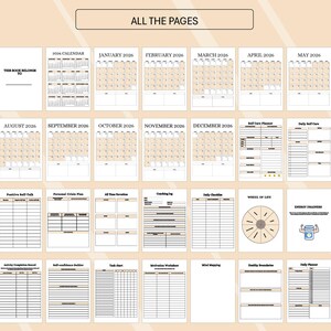 2026 Life Planner Self Help Mental Health Workbook Goal Setting Habit ...